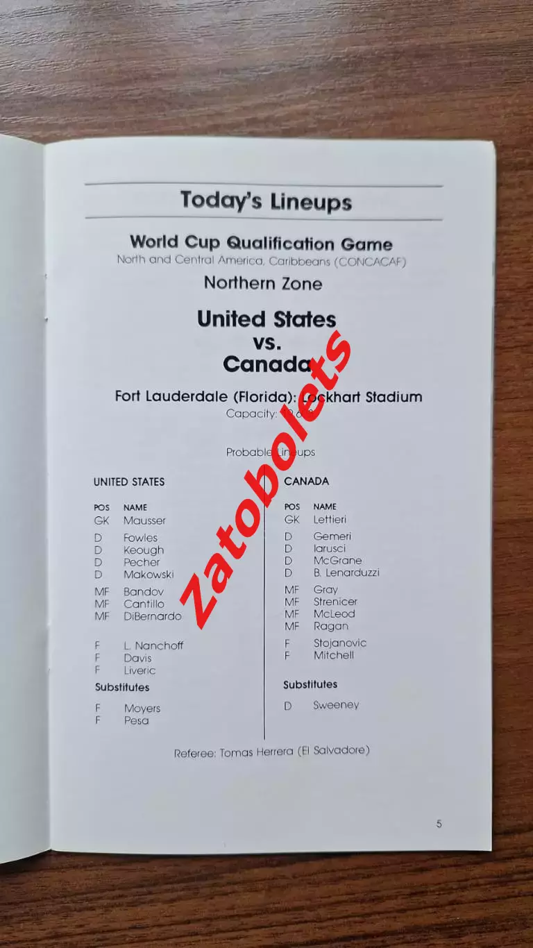 США - Канада 1980 Отборочный матч Чемпионата Мира 1982 The Globe Kicker 2