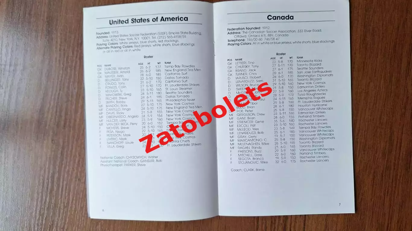 США - Канада 1980 Отборочный матч Чемпионата Мира 1982 The Globe Kicker 3