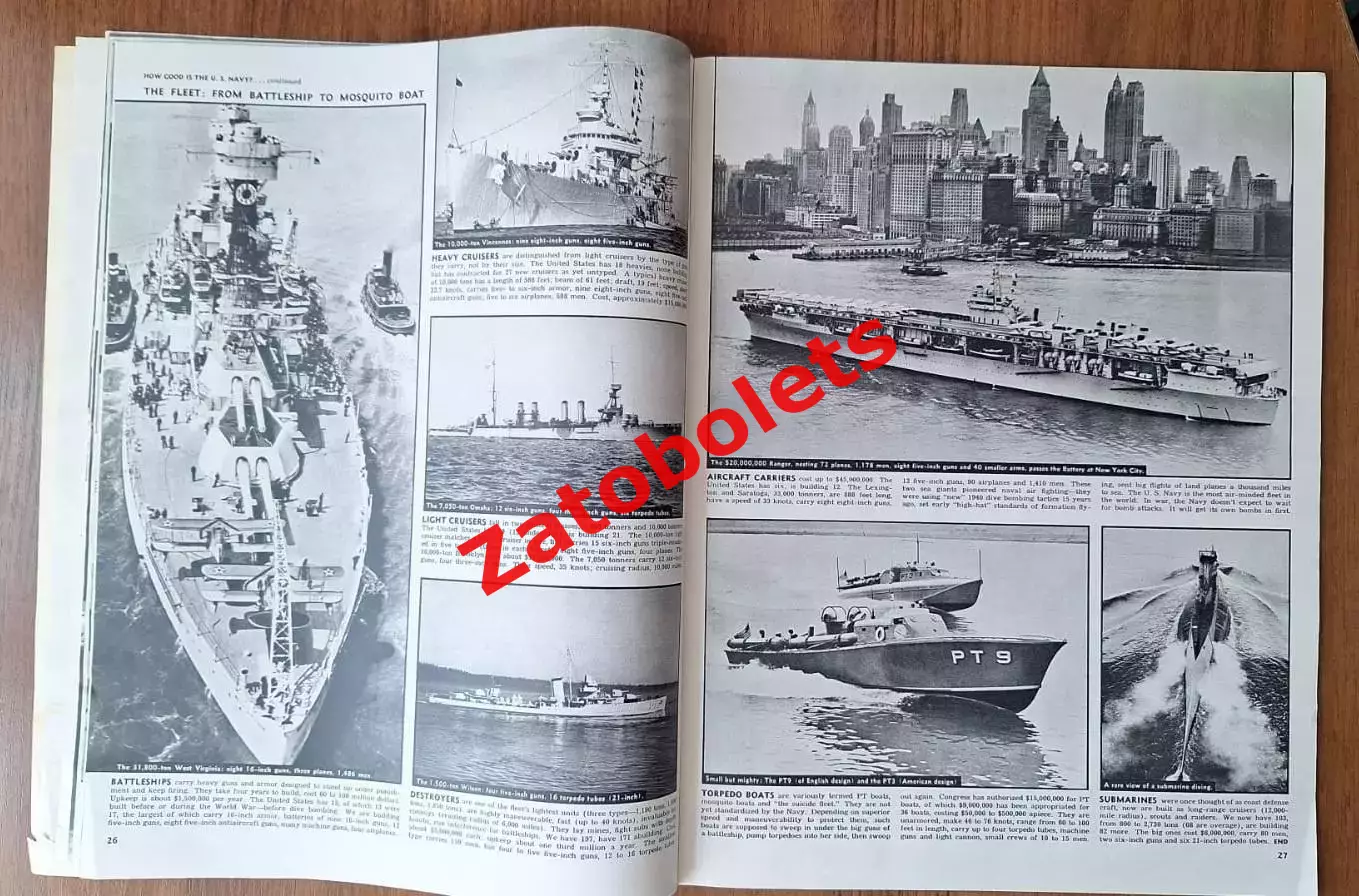 Журнал LOOK 05.11.1940 Выборы США Франклин Рузвельт Корабли Бокс Гейбл 7