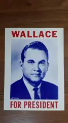 Постер плакат WALLACE for President 1968 Выборы США