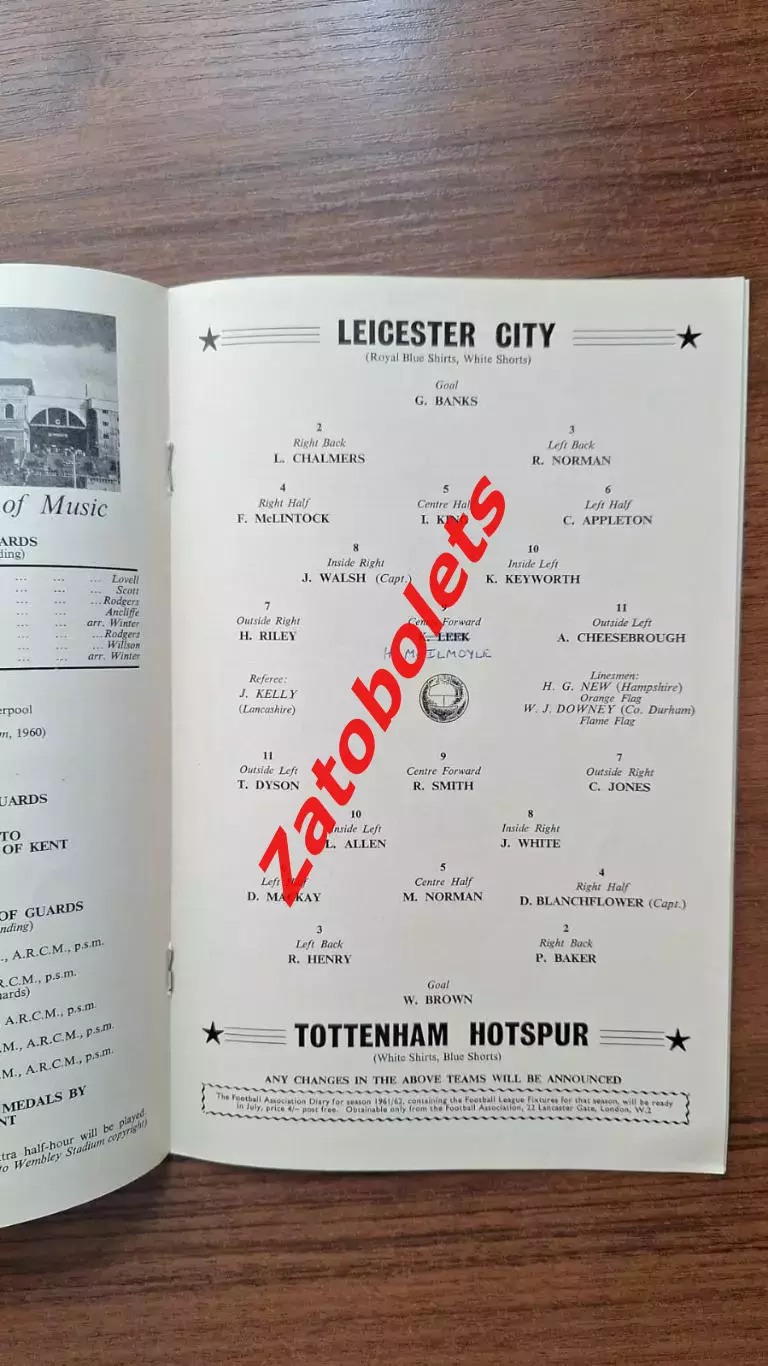 Лестер - Тоттенхэм 1961 Кубок Англии финал 1
