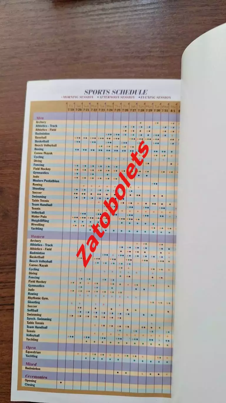 Олимпийские игры Атланта США 1996 Гид Guide 2