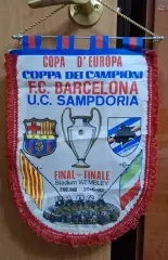 Вымпел Барселона Испания - Сампдория Италия 1992 Кубок Чемпионов Финал