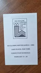 Олимпийские Игры Олимпиада 1980 США Лейк-Плэсид Расписание