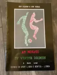 Монако Франция - Вердер Бремен Германия 1992 Финал Кубок Кубков