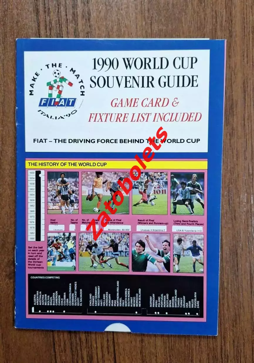 Чемпионат Мира 1990 сувенир