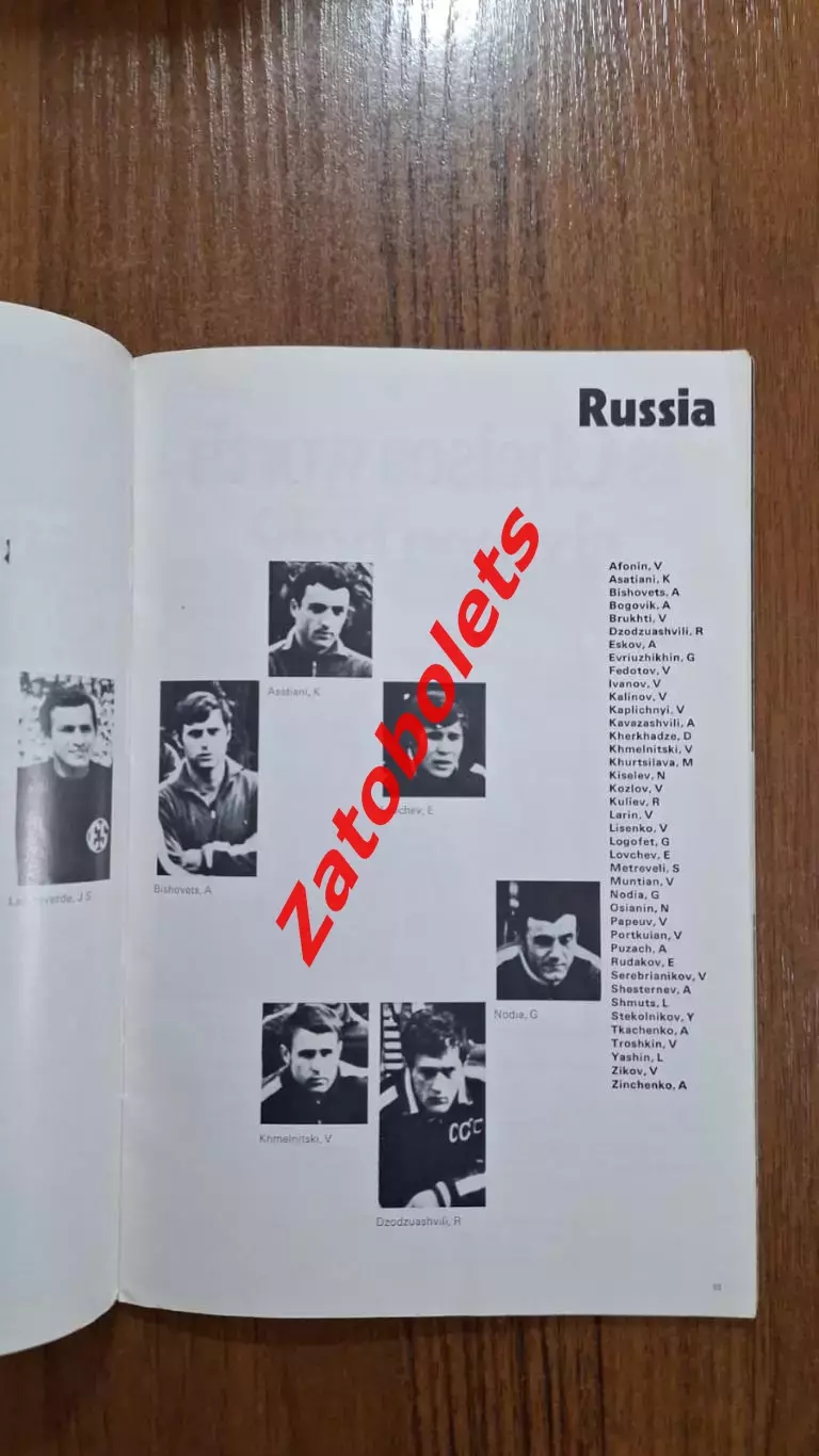 Чемпионат Мира 1970 Мексика Сборная СССР 1