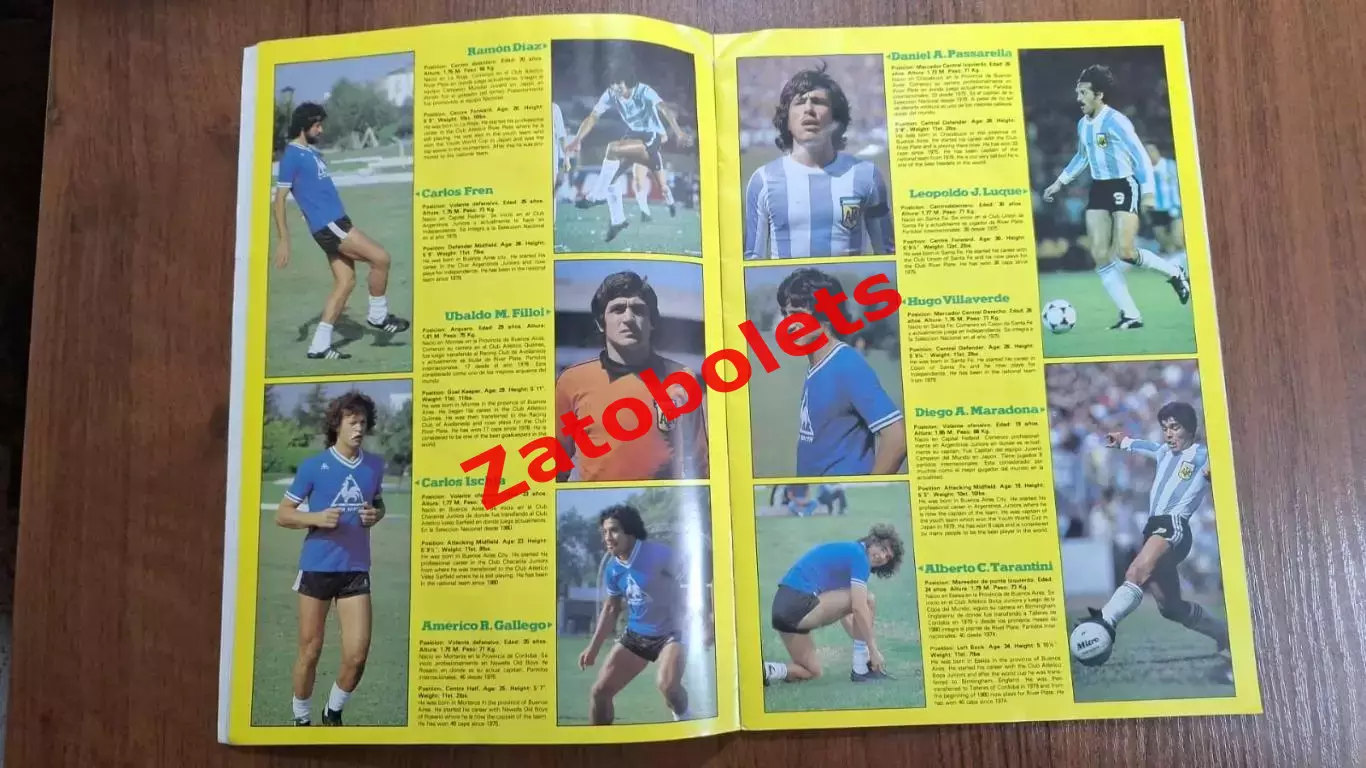 Чемпионат Мира 1978 - 1982 Сборная Аргентины (Ассоциация футбола Аргентины) 4