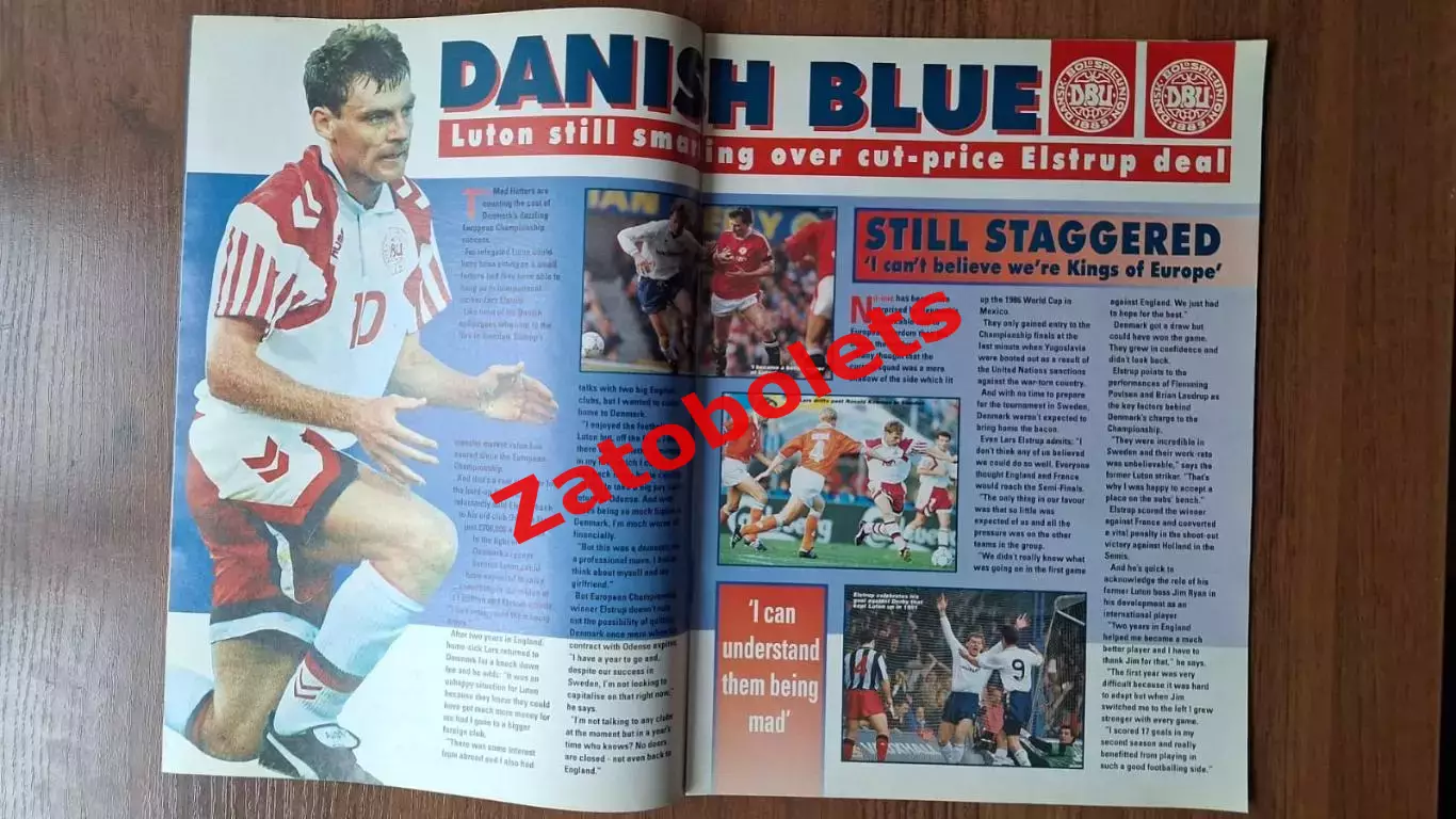 Футбол Shoot 11.07.1992 Крис Уоддл Давид Платт 2