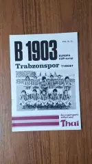 Б-1903 Дания - Трабзонспор Турция 1977