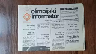 Хоккей СССР - Югославия Олимпиада 1984 Сараево Олимпийский информатор 12.02.84