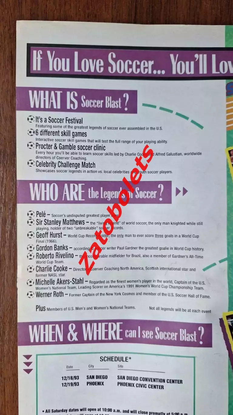 Soccer America 20.12.1993 Чемпионат Мира 1994 Превью жеребьевка Кройфф Садырин 1