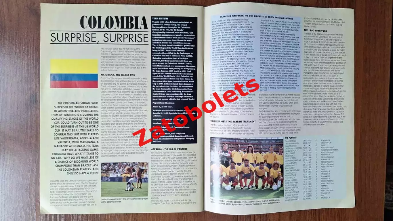 Чемпионат Мира 1994 Общая Программа Гид Guide 5