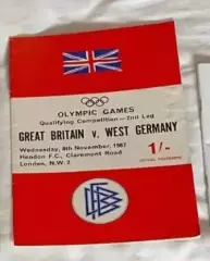 Англия Великобритания - Германия ФРГ 1967