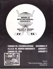 Университет Денвера – СССР Турнир Мемориал Брауна. Играли 01.01.1974