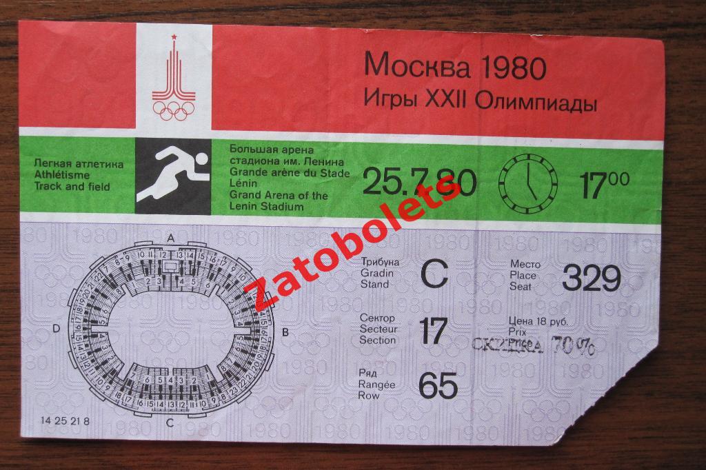 Легкая атлетика 25.07.1980 Олимпиада-80 Москва Олимпийские Игры