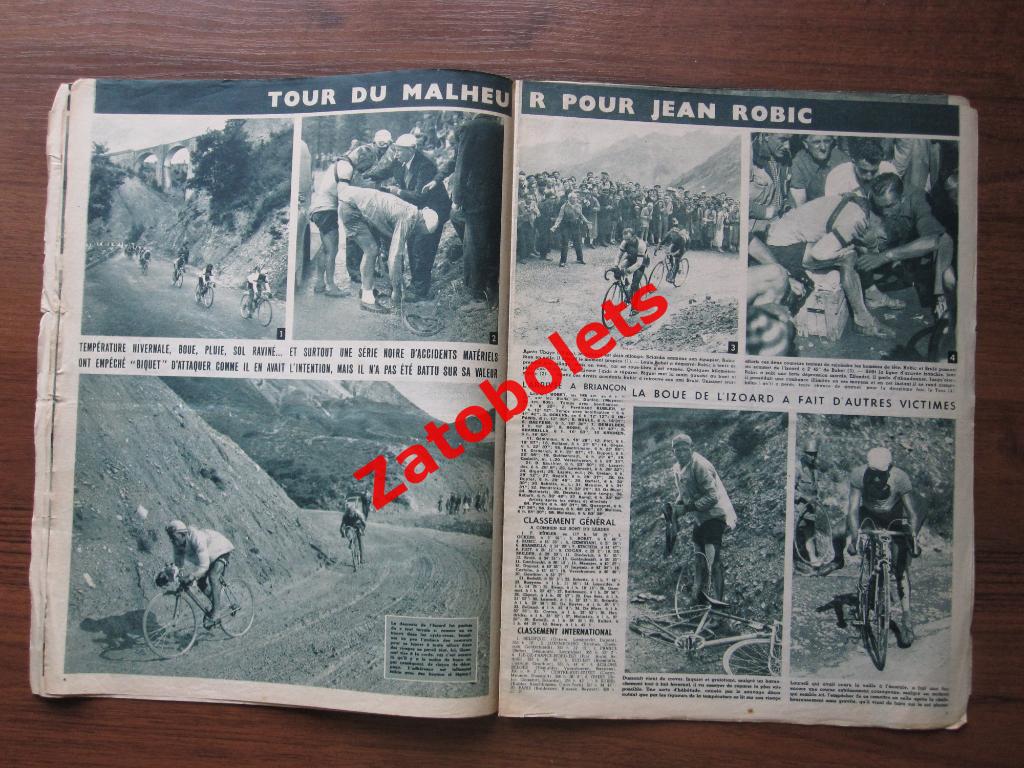 Велоспорт Тур де Франс 1950 Tour de France Журнал Miroir-Sprint 04.08 Франция 4