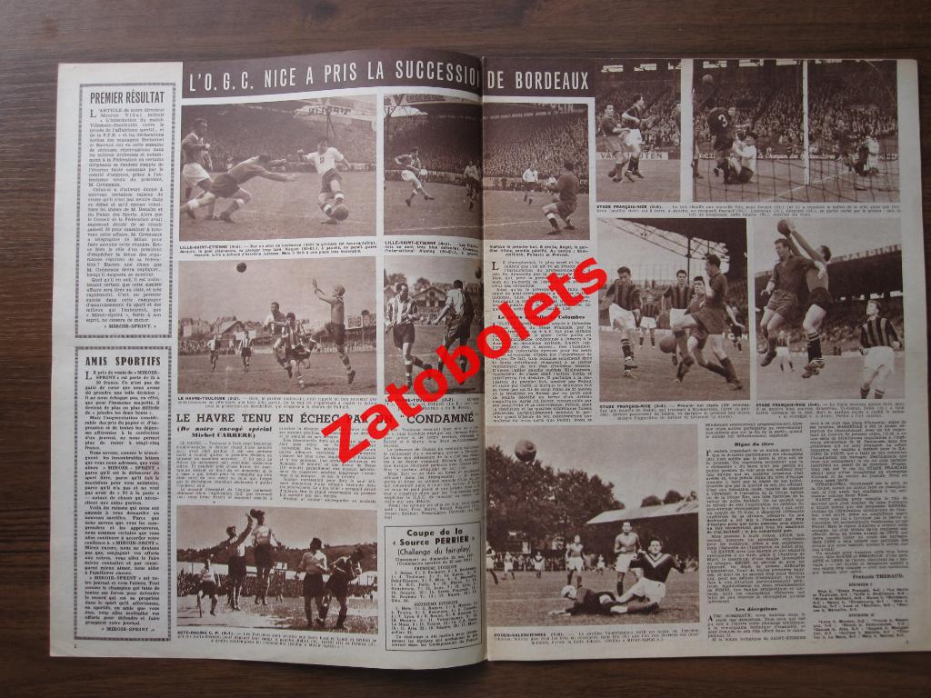 Журнал Miroir-Sprint/Франция №259 - 28.05.1951 Ницца-чемпион Франции 1951 1