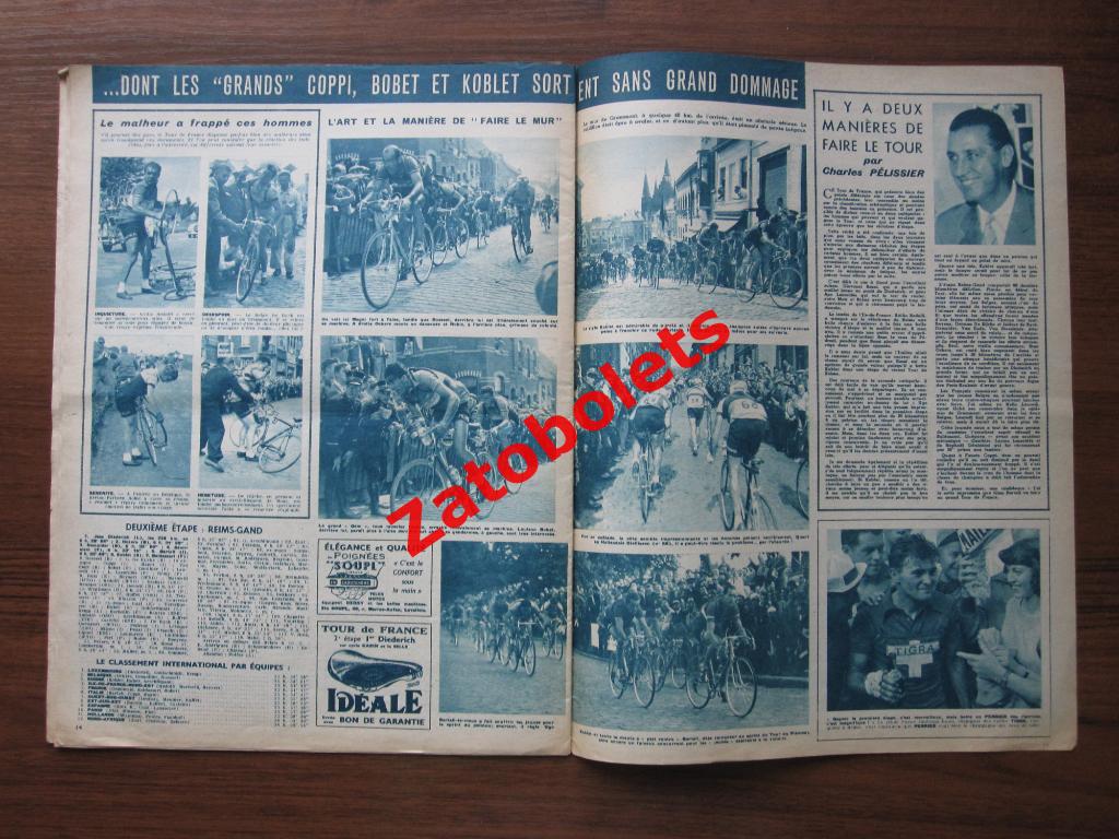 Велоспорт Тур де Франс 1951 Приложение к журналу Miroir-Sprint 06.07.1951 4
