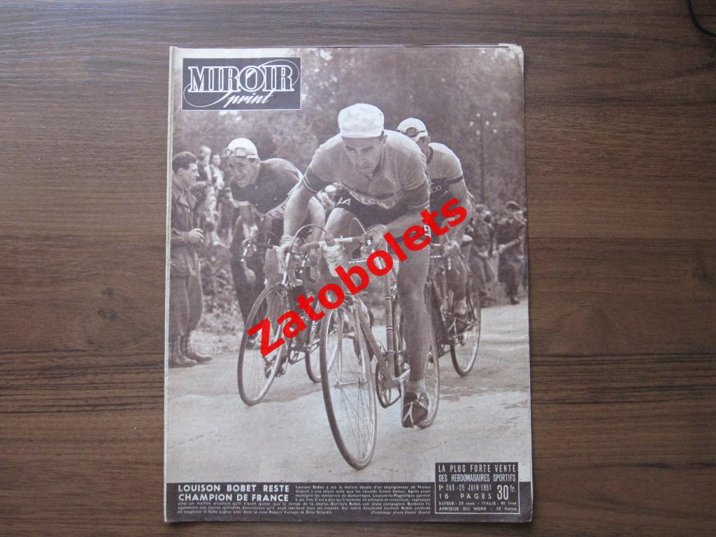 Журнал Miroir-Sprint/Франция №263 - 25.06.1951 Автогонки 24 часа Ле-Мана 1951 1