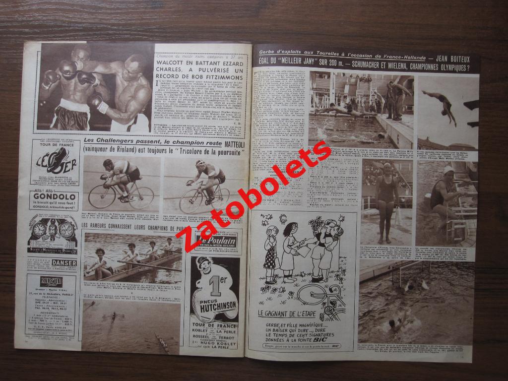 Журнал Miroir-Sprint/Франция №267 - 23.07.1951 Легкая атлетика 3