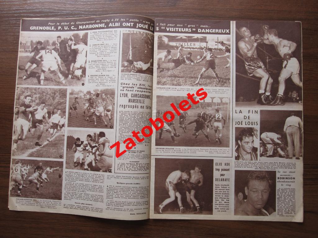 Журнал Miroir-Sprint/Франция №281 - 29.10.1951 WunderTeam 1951 Футбол 1