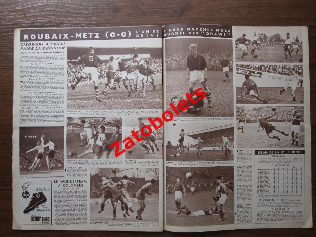 Журнал Miroir-Sprint/Франция №281 - 29.10.1951 WunderTeam 1951 Футбол 4