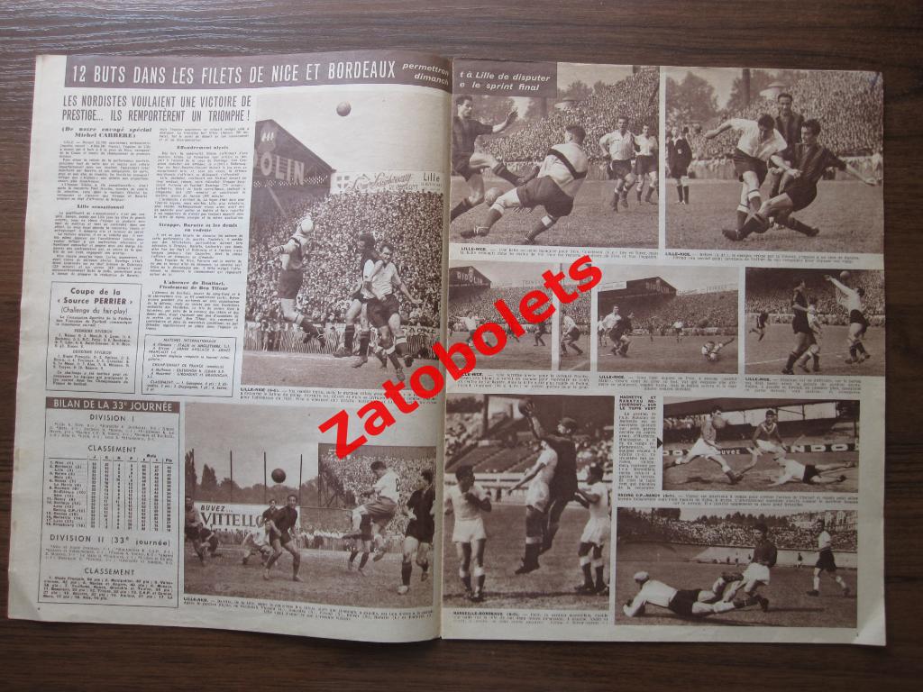 Журнал Miroir-Sprint/Франция №310 - 19.05.1952 Теннис Бокс Футбол 1