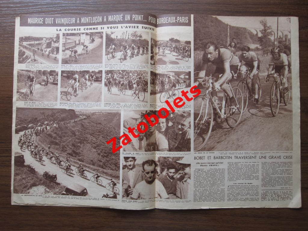 Журнал Miroir-Sprint/Франция №310 - 19.05.1952 Теннис Бокс Футбол 2
