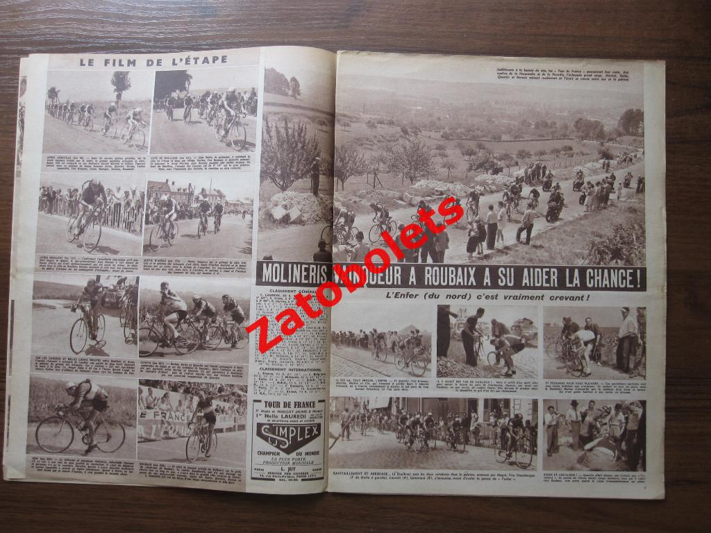 Журнал Miroir-Sprint №316 - 30.06.1952 Олимпиада 1952 подготовка 1