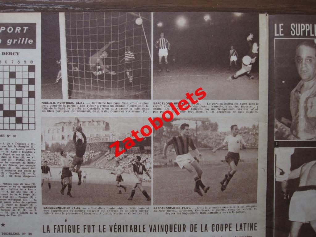 Журнал Miroir-Sprint №316 - 30.06.1952 Олимпиада 1952 подготовка 2