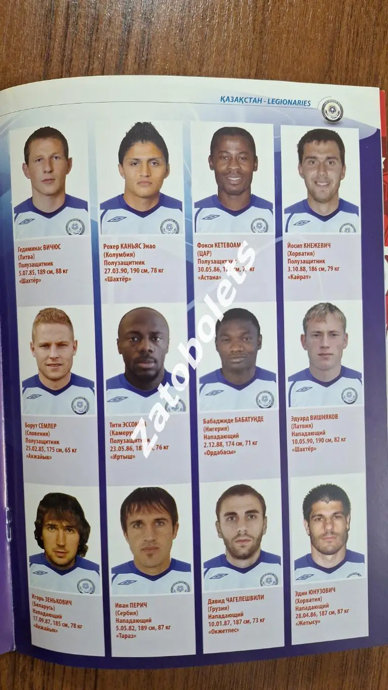 Казахстан -Сборная легионеров 2012 Легионеры Беларусь Литва Сербия Латвия Грузия 2