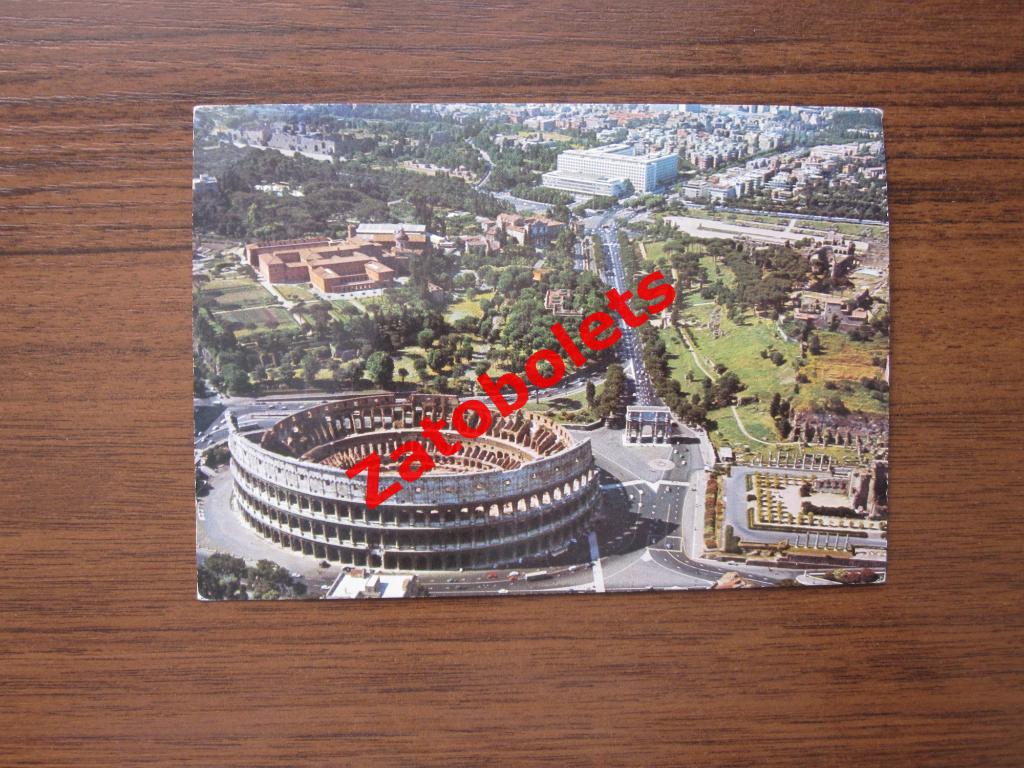 Почтовая карточка Италия Рим Колизей окрестности