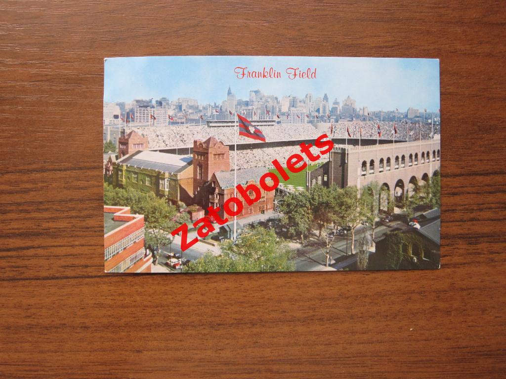Почтовая карточка США Филадельфия Franklin Field Philadelphia Eagles МЛБ 60-е 7