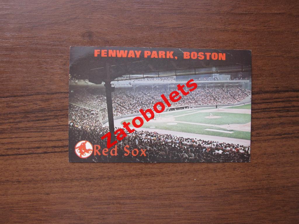 Почтовая карточка США Бостон Fenway Park Стадион Бостон Ред Сокс МЛБ 7