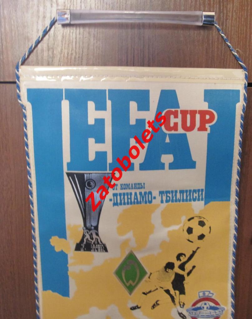 Футбол Вымпел Динамо Тбилиси - Вердер Германия 1987 Кубок УЕФА 1