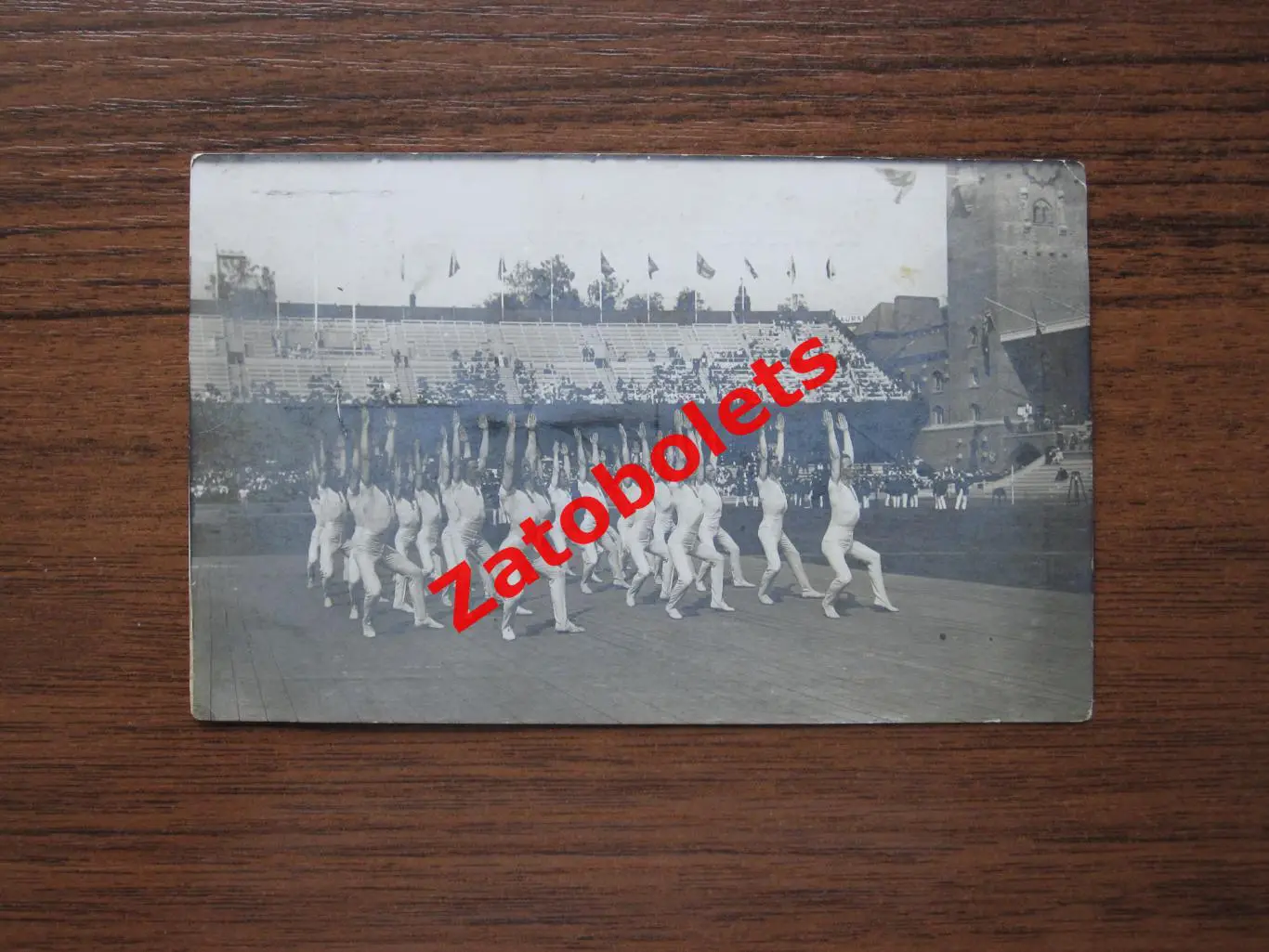 Почтовая карточка Норвегия Гимнасты Олимпиада Стокгольм Швеция 1912 Granbergs 3