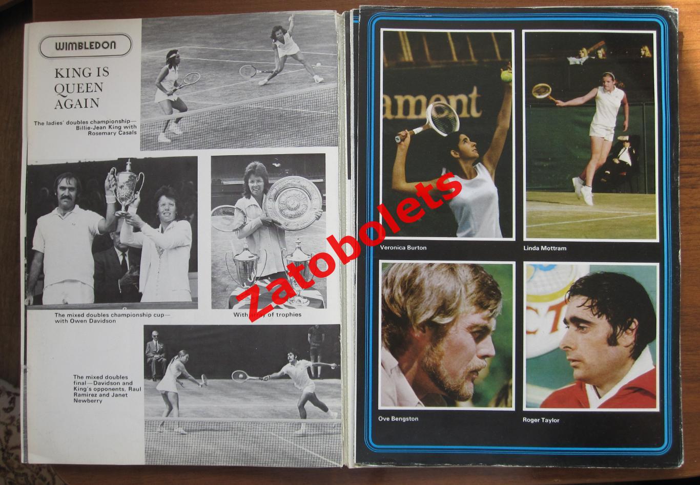 ROTHMANS BOOK OF TENNIS 1973/1974 Tennis World Magazine 1