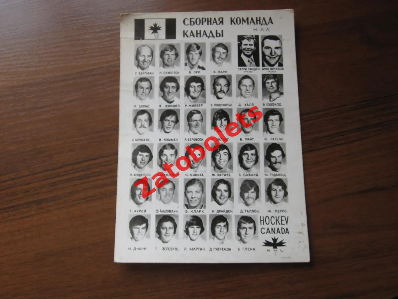 Сборная команда Канады по хоккею NHL НХЛ