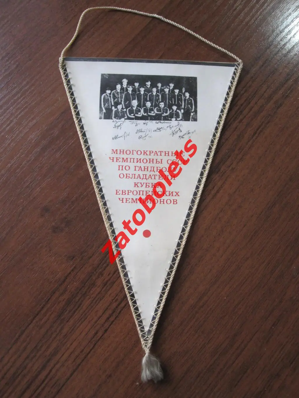 Вымпел Спартак Киев Чемпион СССР по гандболу / обладатель Кубка Чемпионов 1