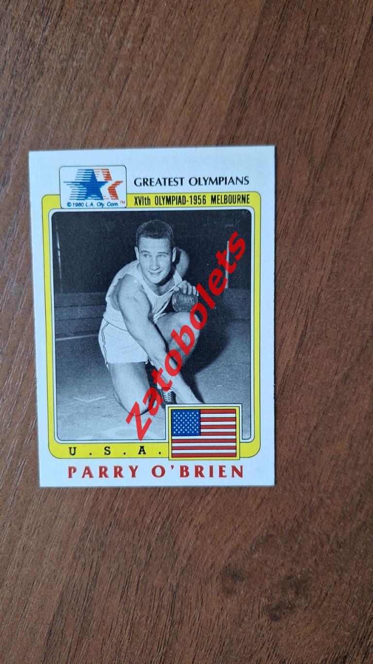 32 Великие олимпийцы США Parry O`Brien Легкая атлетика Олимпийские игры 1956