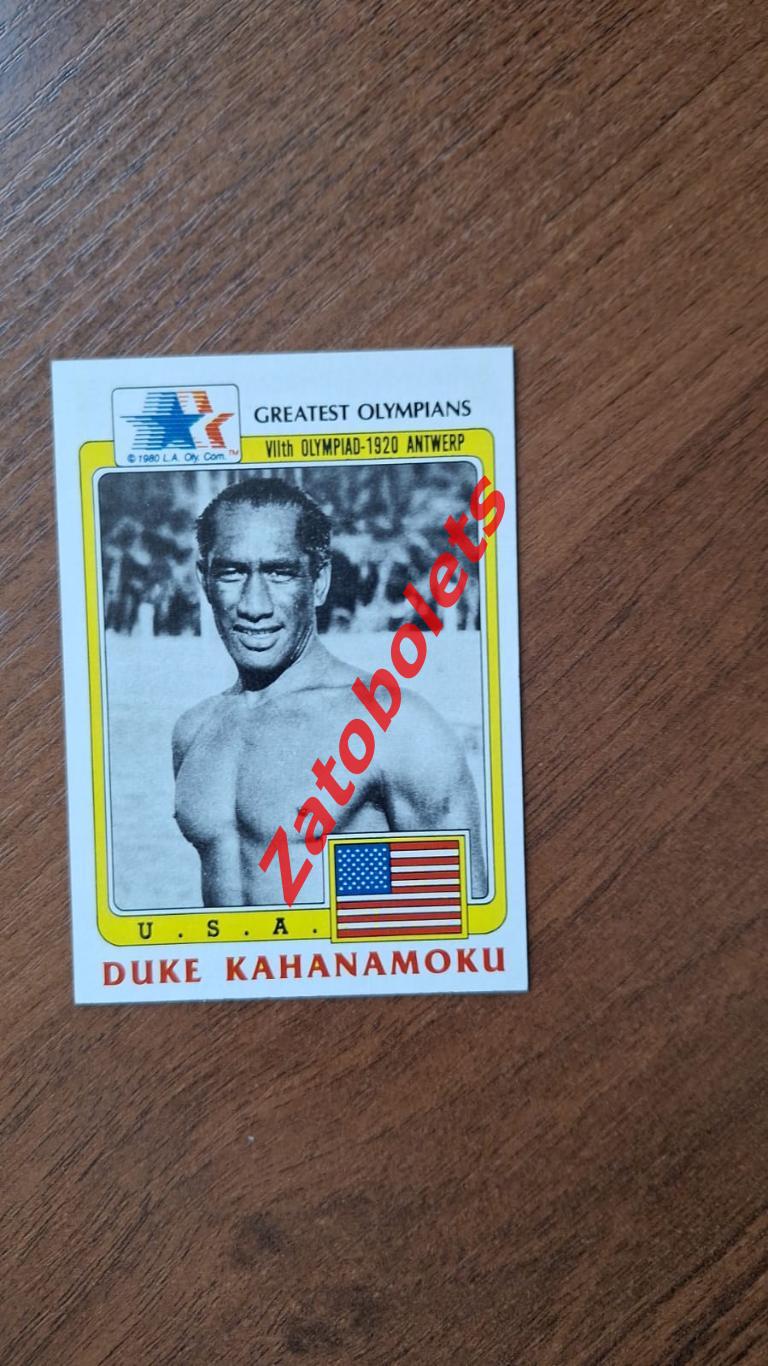 20 Великие олимпийцы США Duke Kahanamoku Легкая атлетика Олимпийские игры 1920