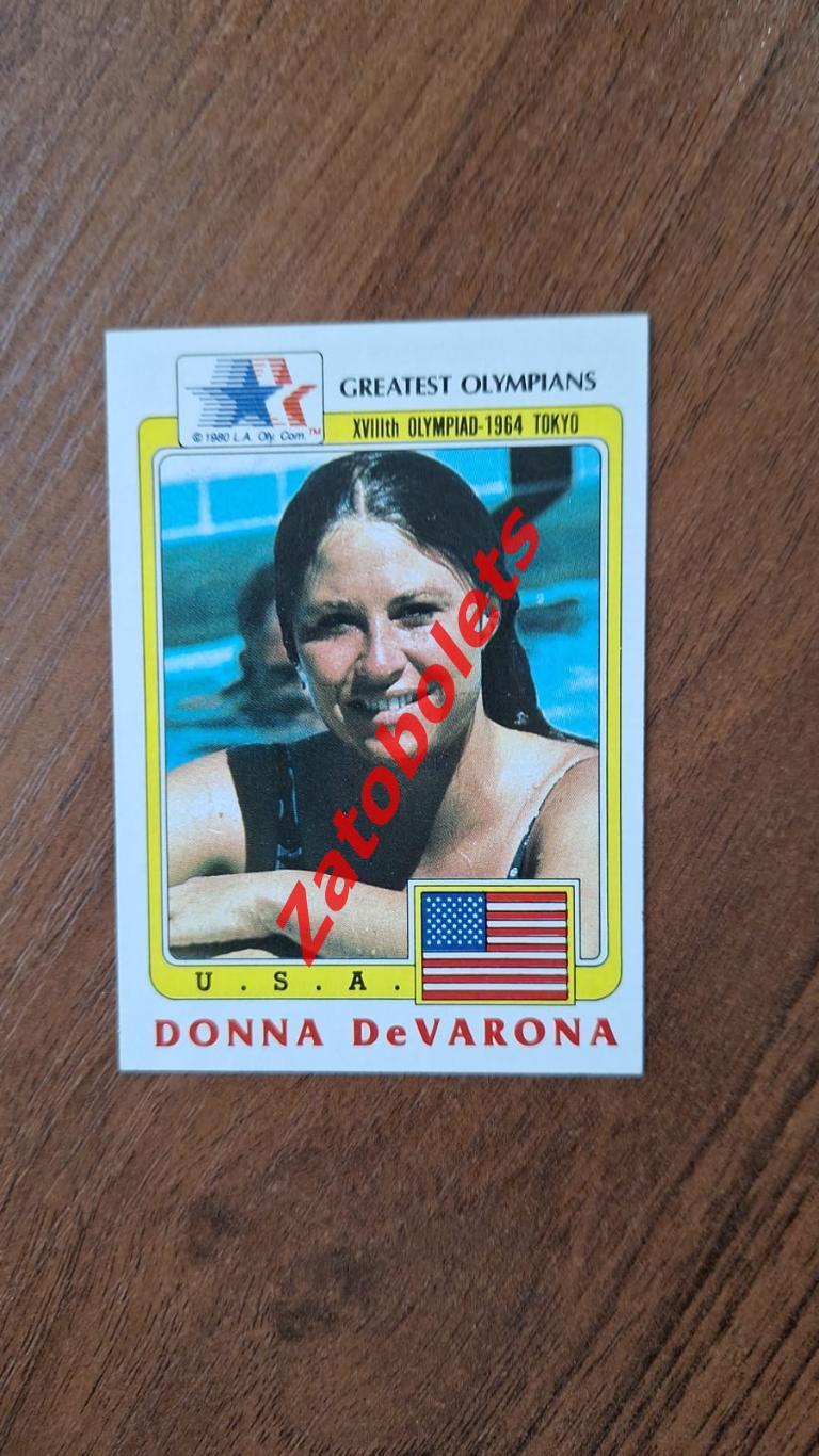 71 Великие олимпийцы США Donna DeVarona Плавание Олимпийские игры 1964