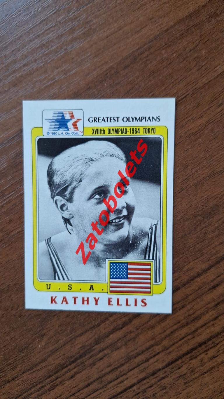 34 Великие олимпийцы США Kathy Ellis Плавание Олимпийские игры 1964