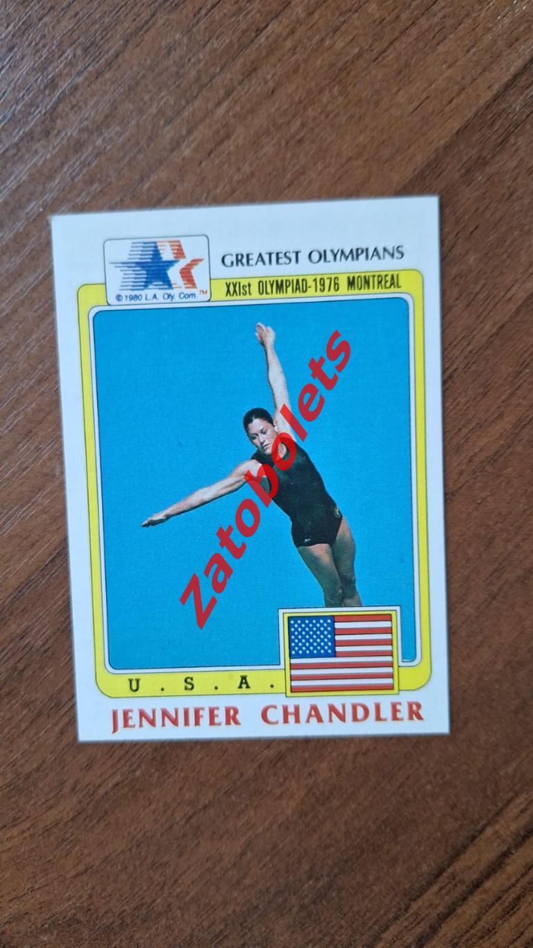 16 Великие олимпийцы США Jennifer Chandler Прыжки в воду Олимпийские игры 1976