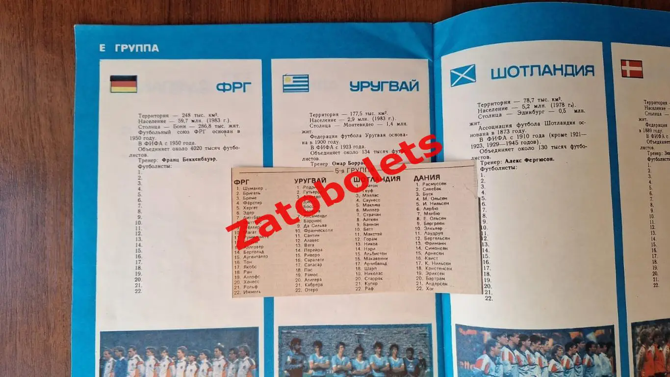 Чемпионат мира по футболу Мексика 1986 Тбилиси 1
