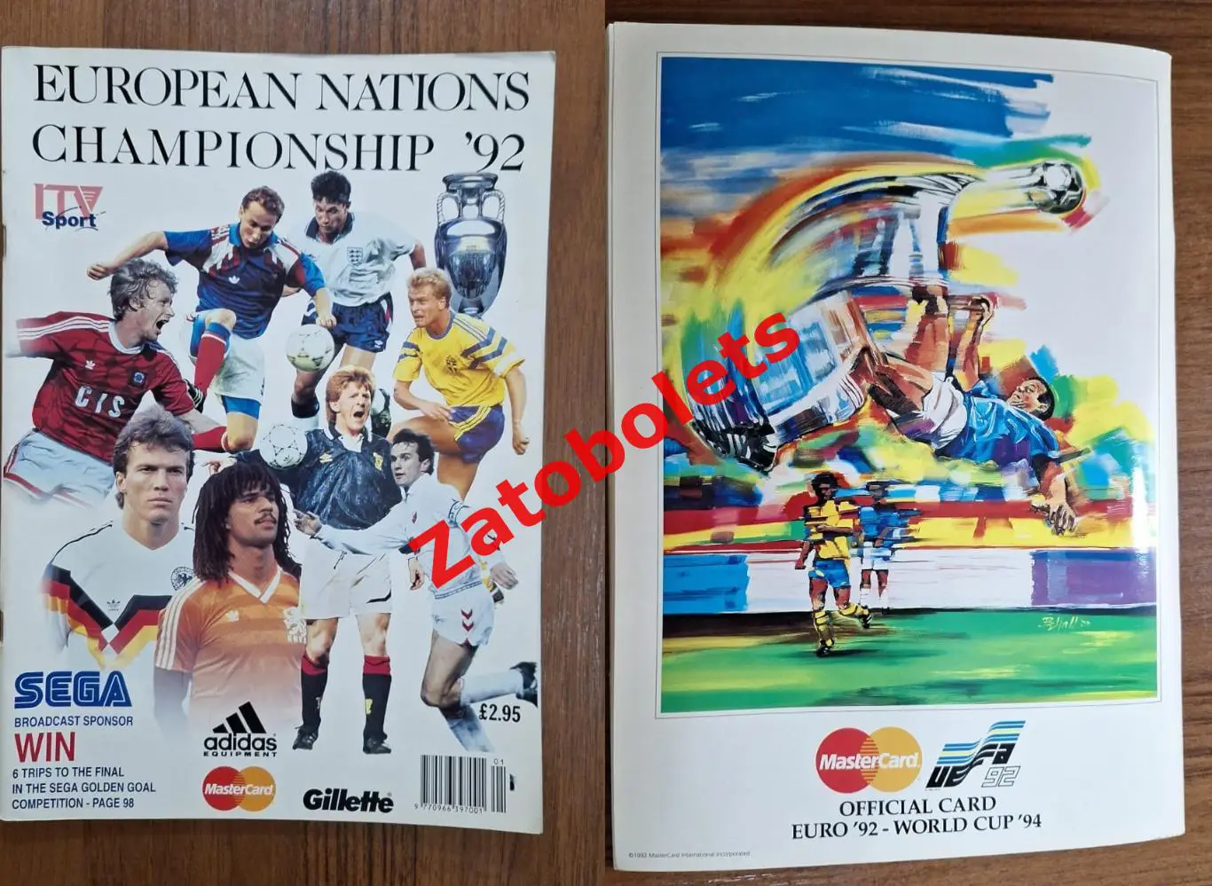 Программа Чемпионат Европы по футболу 1992 ITV Sport EURO Сборная СССР / СНГ