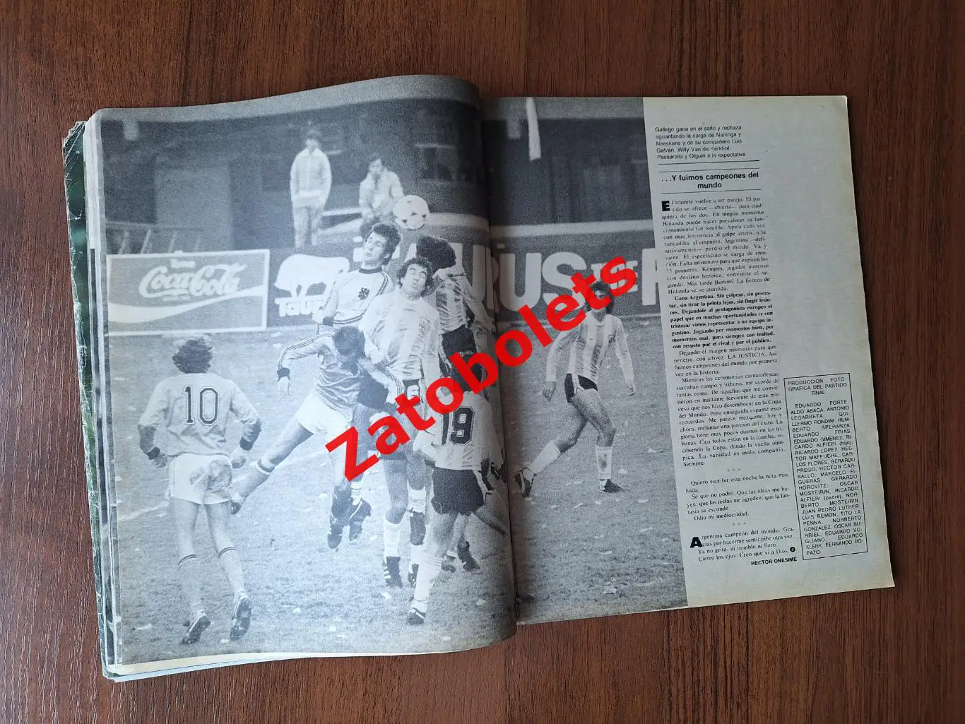 Чемпионат Мира 1978 Аргентина Финал Итоги Футбол El Grafico 3