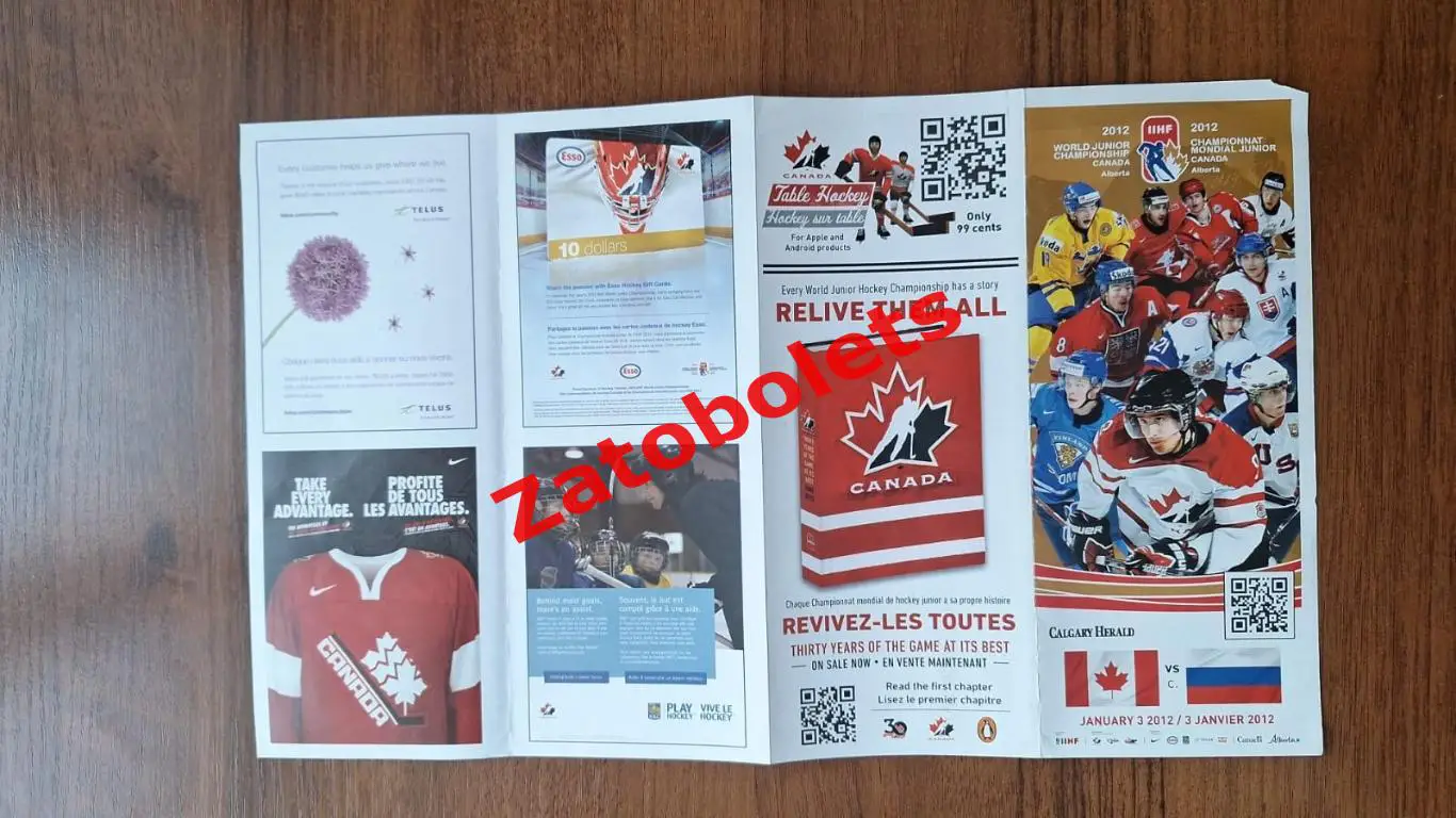 Канада - Россия 03.01.2012 Молодежный Чемпионат Мира 2011 - 2012 2