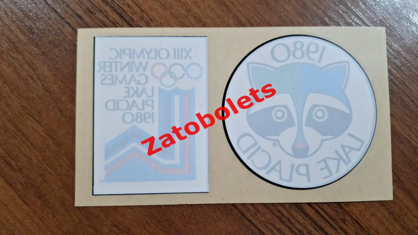 Наклейка-переводка Олимпийские игры Олимпиада 1980 Лейк-Плэсид США